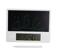 Garsent Tableta de Escritura LCD, Almohadilla de Escritura Electrónica Borrable con Calendario Electrónico, Bloc de Notas, Visualización de Temperatura, Fecha y Hora, Tablero Grande para