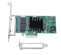 Garsent Tarjeta de Red Gigabit Ethernet, Adaptador PCIe de 4 Puertos con Chipset 350AM4 y Soporte de Perfil Bajo, para Aplicaciones Industriales de Servidor de PC de Escritorio