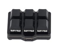 Garsent Teclado Mecánico para Juegos con Soporte Macro Programable, Teclas de Acceso Rápido de 6 Teclas con una Mano, Flotante en Tiempo Real, Inicio con un Clic, Cable USB Tipo C, para