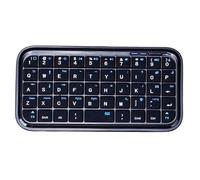 Garsent Teclado Pequeño, Bluetooth con Cable de Modo Dual, Compacto, Portátil, Recargable, Teclas Silenciosas, con Batería de 300 MAh, para Computadora Portátil, Tableta, Teléfono, (Negro