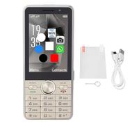 Garsent Teléfono Móvil 4G Grande Desbloqueado para Personas Mayores con WiFi GPS Cámara Bluetooth, Teléfono Móvil Dual SIM con Pantalla Táctil de 3,5 Pulgadas Sonido Fuerte y Teclas (Gold)