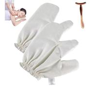 Garshana - Guantes de seda Garshana 2025, guantes de masaje de seda cruda, guantes Garshana de seda cruda (2 unidades)