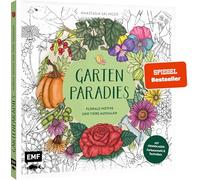 Gartenparadies - Florale Motive und Tiere ausmalen: Mit Grundlagen zur Koloration: Farbauswahl und Techniken - von @handgemalt