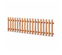 Gartenpirat Paquete de madera para valla de listones longitud 180 cm altura 100 cm - Listones de alerce natural tipo C - Valla para jardín delantero con pestillos y tornillos