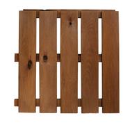 Gartenwelt Riegelsberger Baldosa de madera de pino marrón impregnada 50 x 50 x 3,2 cm Baldosa de madera para balcón, terraza, balcón