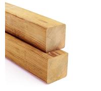 Gartenwelt Riegelsberger Postes de madera de alerce, 90 x 90 mm, altura de 50 cm, madera de construcción lisa de 4 lados