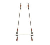 Gartenwelt Riegelsberger Set de trapecio multifunción con anillos de gimnasia trapezoidal de madera dura para colgar, columpio infantil, dispositivo de gimnasia