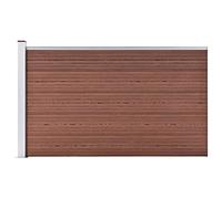 Gartenzaun WPC 175x105 cm Braun