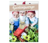 Gartenzwerge: Die rote Zipfelmütze im Beet (Wandkalender 2026 DIN A3 hoch), CALVENDO Monatskalender: Die Helferlein im Garten aus Ton: Gartenzwerge