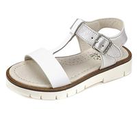 Garvalín 182635, Sandalias con Punta Abierta Niña, Blanco (Napa), 25 EU