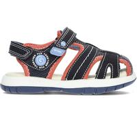 Garvalín 242816-A Sandalias para niños, color azul marino y rojo, cangrejeras para niños, velcro y plantilla transpirable NIÑO SANDALIAS MARINO-ROJO 29