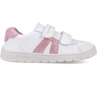 Garvalín 252507-B113 Zapatillas Barefoot niña, de Piel Natural, Cierre Adhesivo, Suela Flexible y Detalles en Rosa NIÑA Zapatillas Blanco-Rosa 33