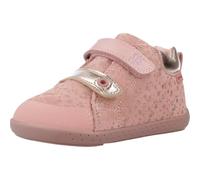 Garvalín Botín Barefoot Bebé Niña 251304-B626 | Botines Rosa con Laminado Oro | Cierre de Cierre Ajustable | Suela Barefoot Flex