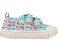 Deportiva respetuosa para chica 252383 Lona Estampado TURQUESA_A539 25