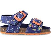 Garvalín Sandalias Azul Champion con Animales Marinos Suela Bio y Cierre de Hebilla - 25