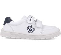 Garvalín Zapato Niño Blanco 252510-A578 | Calzado Deportivo Escolar | Cierre de Velcro | Suela Antideslizante y Flexible
