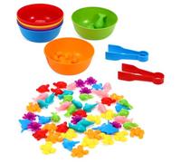 GARVALON 1 Juego Juguetes Cognitivos de Animales Set para y Clasificar Juguetes Educativos para Pequeños Desarrollo de Habilidades y