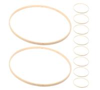 GARVALON 10 Aros De Bambú Para Manualidades 11.81In Marcos Redondos Versátiles Para Aros Atrapasueños De Macramé Y Decoración De Boda Ligera