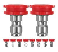 GARVALON 10 Piezas Boquillas para Hidrolimpiadora Boquilla de Alta Presión con Conexión Rápida Accesorios para Pistola de Agua y Manguera Limpiador Multifunción para Jardín y Coche