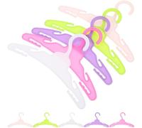 GARVALON 10 Piezas Mini Perchas para Muñecas Colgadores Realistas Pequeñas Perchas para Ropa de Muñecas Accesorios para Organizar Armario de Casas