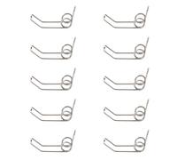 GARVALON 10 Resortes Negros para Llave de Compuerta Watergate de Trompeta, Piezas de Drenaje Compatibles, Accesorio Duradero de Hierro para Reemplazo en Instrumentos de Latón