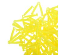 GARVALON 100 Desechables para Cordón Umbilical de Lechones, Abrazaderas Plásticas Grandes 5 Cm Amarillas, para Parto en Granjas Porcinas, Herramienta Rápida y Segura para Corte y Sujeción