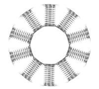 GARVALON 12 Piezas De Adornos De Cabeza Oscilante para Coche Manualidades con Resortes Base De Resorte De Repuesto para Juguetes De Baile De Metal Plateada para Juguetes