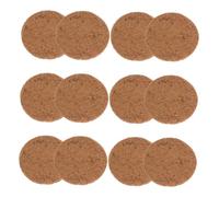 GARVALON 12 Piezas Unidades Esterillas de Fibra de para Nidos de y Mascotas Alfombrillas Redondas Antideslizantes para con Protección contra Fugas de Tierra para Anidación y Cría de Aves