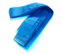 GARVALON 125 Bolsas Desechables de Plástico Azul para Protección de Cordón Clip, Funda para Máquina de Tatuar Que Previene Contaminación