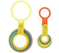 GARVALON 2 juegos Herramienta de Medición para Frutas y Círculos Calibradores Plástico Resistente para Clasificación y Fácil Jardinería y Cocina