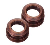 GARVALON 2 piezas Adaptadores de Correa para Guitarra Acústica Pines de Bloqueo de Latón Conexión Estable y Exacto Accesorios Profesionales para Músicos y Estudio