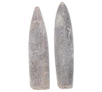 GARVALON 2 piezas Especímenes de Belemnite Natural para Decoración y Enseñanza Geología Educativa con Detalles Minerales para Coleccionistas y Aula