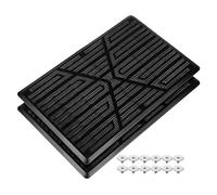 GARVALON 2 piezas Parche de Reparación Antideslizante para Alfombrillas de Coche Protector de Moqueta Resistente al Desgaste de Goma para Pedal y Suelo Interior Compatible con Asientos