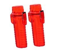 GARVALON 2 Piezas Protector para Mechero Resistente al Agua Funda Portátil Versátil para Camping y Senderismo Estuche Compacto para Almacenamiento y Protección de Mecheros