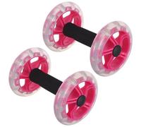 GARVALON 2 piezas Rueda Abdominal Doble Fitness para Ejercicio Casa Estabilidad Mejorada Entrenamiento Completo para Abdomen y Espalda de Brillante para Pilates y Musculación