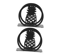 GARVALON 2 Piezas Soporte de Papelera de Metal de Soportes de Servilletas de Piña con Diseño Elegante y Construcción Resistente para Decoración Baños y Cocinas