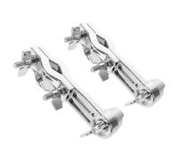 GARVALON 2 Piezas Soporte Extensión para Tambor con Clip Accesorio para Rack de Batería Integración Flexible de Cowbell Soporte Firme para Bombo Montaje Rápido sin Herramientas para