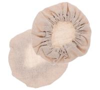 GARVALON 2 Tapas de Tela Beige para Tarros, Reutilizables y Lavables, Mantén Frescos los Alimentos Cocina de Forma Práctica y Ecológica