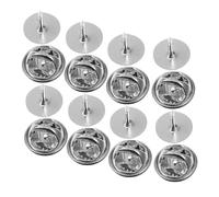 GARVALON 20 piezas Bases de Alfileres de Seguridad de Acero Inoxidable Broches Planos para Manualidades y Joyería DIY Accesorios Profesionales para Imperdibles y Pins