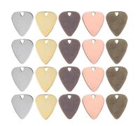 GARVALON 20 Piezas de Púas de Guitarra de Aleación Metálica Duradera para Guitarra Eléctrica Accesorios Creativos Multicolor Herramienta Ligera y Resistente para Tocar