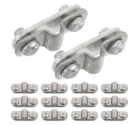 GARVALON 20 Tornillos de Fijación para Guardabarros de Bicicleta Placa de Sujeción de Aleación de Alta Resistencia Juego de 20 Piezas para Soporte Estable de Patas Accesorio para