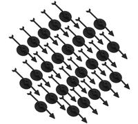 GARVALON 25 Piezas Puntas Giratorias de Mesa Interactivo Accesorios Negros para Fiestas y Reuniones