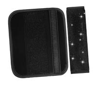 GARVALON 2piezas Almohadillas Decorativas De Rhinestones Para Cinturones De Auto De Protección Para Hombros Acolchado Estiloso y Cómodo Para Mujeres