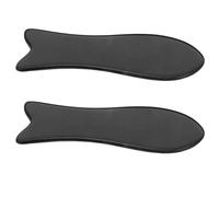 GARVALON 2piezas Tablero de Gua Sha Fish Cuerno de Búfalo Herramienta Facial Gua Sha Raspar Músculos Cuidado Piel Masaje Facial y Ocular Reducir Ojeras Relajación