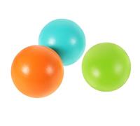 GARVALON 3 Bolas de Croquet de Madera de 7 CM Colores Azul Claro Verde y Naranja Fabricadas en Madera de Pino de Nueva Zelanda Juego Tradicional para Actividades al Aire Libre y