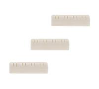 GARVALON 3 piezas Mandolina Nuez Hueso Blanca Accesorio Duradero Puente Soporte Cuerdas Mejora Sonido Portátil Compacta