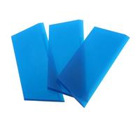 GARVALON 3 Piezas Vinilo para Coches Herramienta de Aplicación Raspador de Vinilo Azul de Tendón de Vaca con Tiras Reemplazables para Ventanas Interiores Compatible con Múltiples Modelos