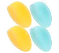 GARVALON 4 Almohadillas Protectoras Pulgar Flauta y Clarinete de Silicona Colores Azul Claro y Amarillo Reutilizables para Comodidad y Protección Durante la Interpretación