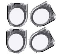GARVALON 4 Cubiertas de Botón de Interruptor Pulsador, Protector de Plástico Transparente para Botones Pequeños, Adecuado para Electrodomésticos y Uso en Casa