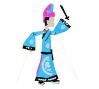 GARVALON 4 Piezas Kit DIY Marionetas Sombras Tradicionales Chinas Juguete Manualidades para Dibujo y Representación Cultural Infantil